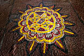 Kumbakonam Tamil-Nadu. The art of the kolam ritual diagrams 